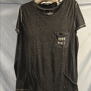 American Eagle Outfitters Black T-Shirt for Men